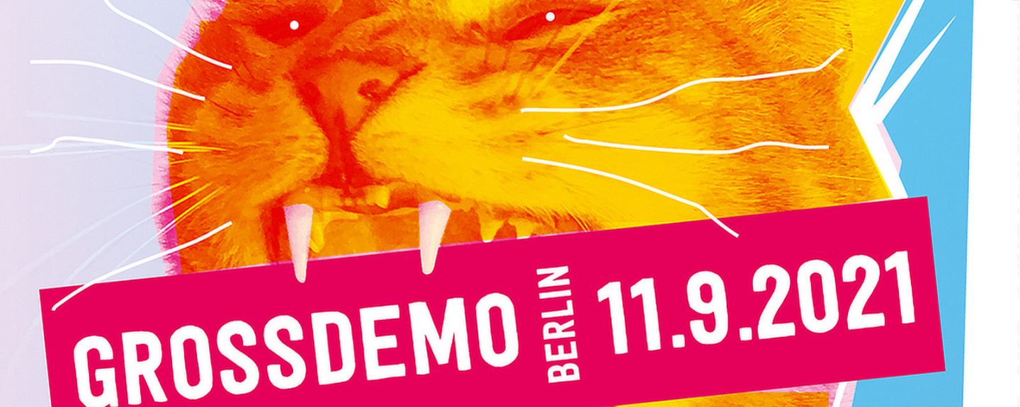 Mietengrossdemo in Berlin am 11.9.2021